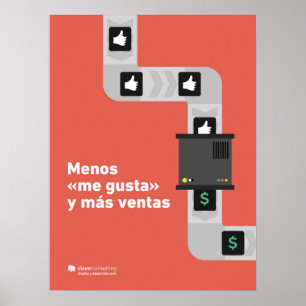 Poster Más ventas con descuento