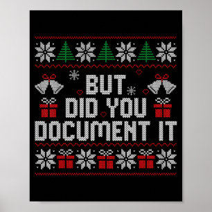 Poster Mas Você Não Fez de Forma Engraçada Office Christm