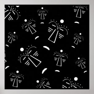 Poster Máscara abstrata autêntica aborígene