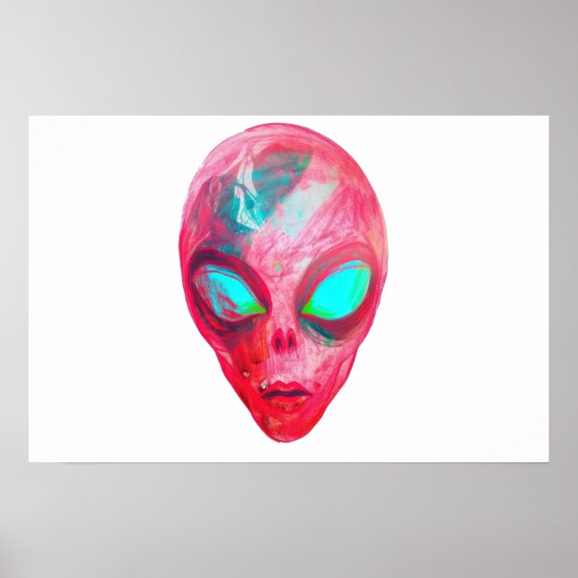 Poster máscara alienígena (Frente)