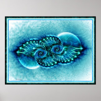Poster máscara azul
