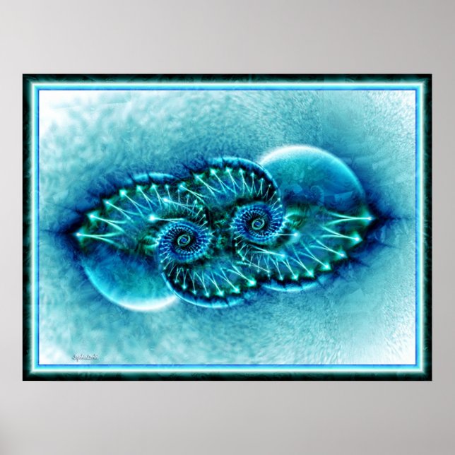 Poster máscara azul (Frente)