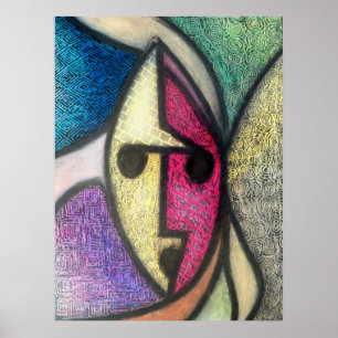 Poster Máscara da textura