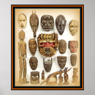 Poster Máscara de África