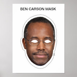 Poster Máscara de Ben Carson