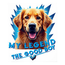 Máscara de Cachorro Golden Retriever Retro Anos 90