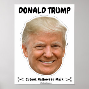 Poster Máscara de Donald Trump Halloween