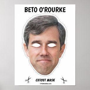 Poster Máscara de Halloween BETO O'ROURKE