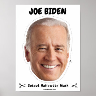 Poster Máscara de Halloween de Joe Biden