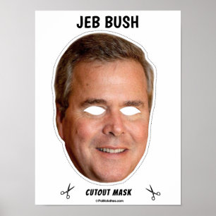 Poster Máscara de Halloween do JEB BUSH