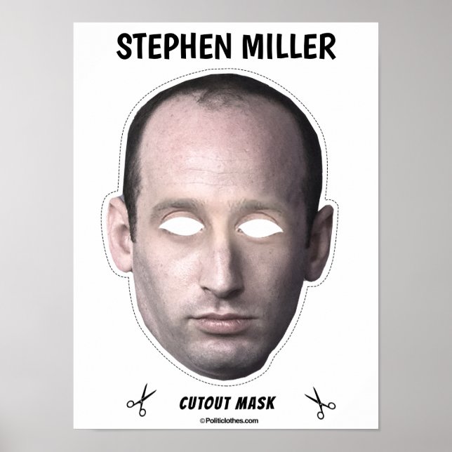 Poster Máscara de Halloween STEPHEN MILLER (Frente)