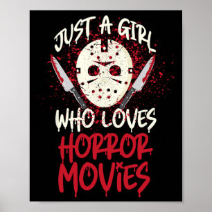 Poster Máscara de Hockey de Filme de Terror Assustador Só