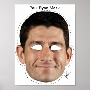 Pôster Máscara de Paul Ryan o Dia das Bruxas