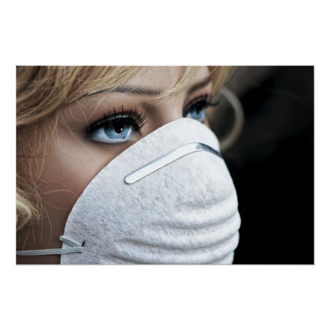 Pôster Máscara de proteção contra vírus Corona (Frente)