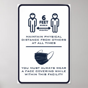 Poster Máscara de Texto Personalizada + Aviso Comercial 