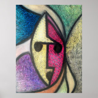 Poster Máscara de Textura