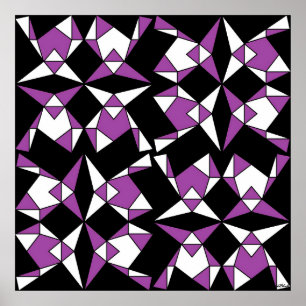 Poster Máscara de Triângulo Abstrato
