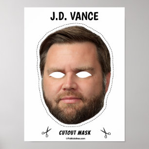 Poster Máscara do JD Vance Halloween