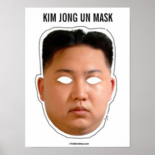 Pôster Máscara do Un de Kim Jong