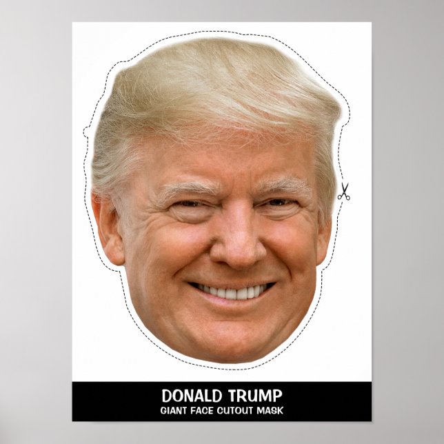 POSTER MÁSCARA DONALD CUTOUT (Frente)