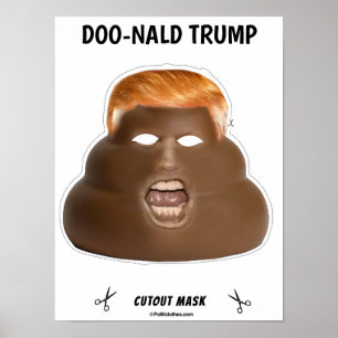 Poster Máscara Doo-nald Trump Halloween
