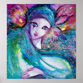 Poster MÁSCARA EM AZUL / Faces Mascarada Venetianas