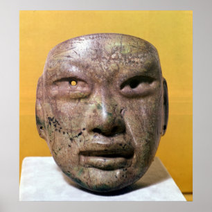 Pôster Máscara funerária, Olmec, de México