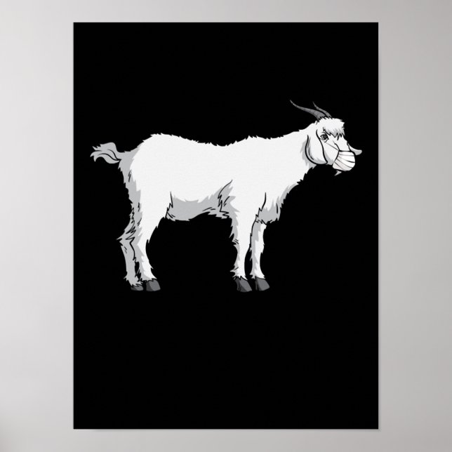 Poster Máscara Médica de Uso de Cabra (Frente)