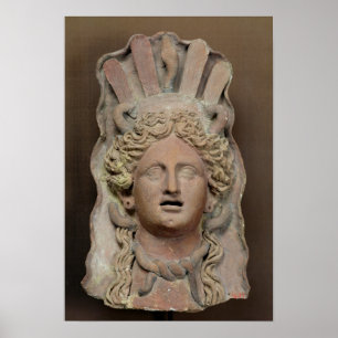 Poster Máscara Punic que representa o Demeter