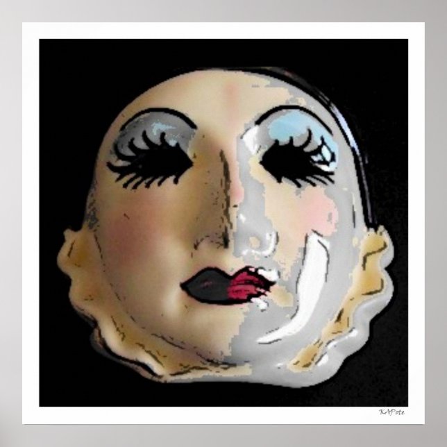 Poster Máscara Teatral (Frente)