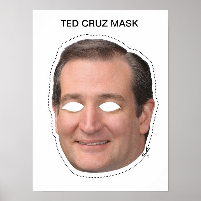 Pôster Máscara Ted Cruz (Frente)