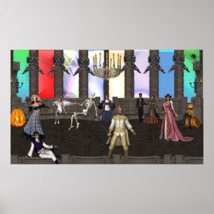 Pôster Mascarada de Halloween