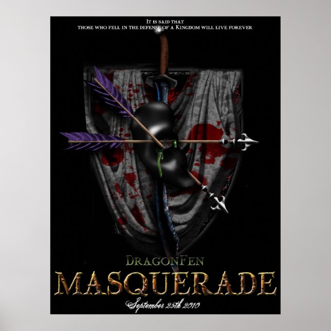 Pôster Mascarada DragonFen (Frente)