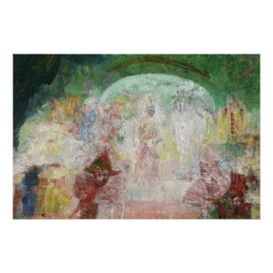 Pôster Mascarada por James Ensor (1889)