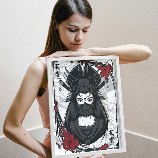 Poster Mascarado Geisha (Criador carregado)