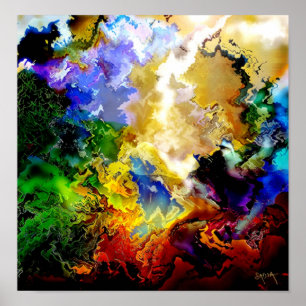 Poster Máscaras da terra