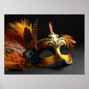 Poster máscaras de carnaval