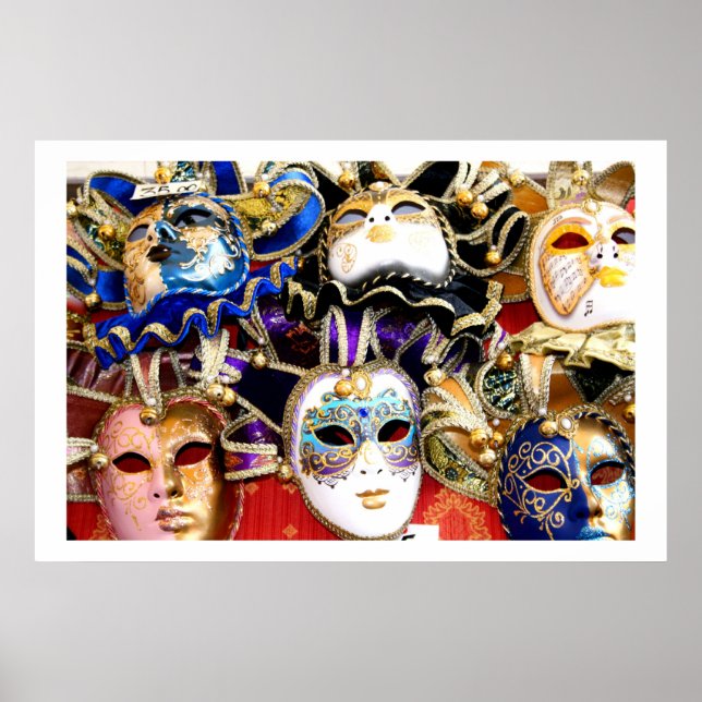 Poster Máscaras de Carnaval (Frente)
