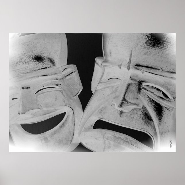 Pôster Máscaras de Emoções (Frente)