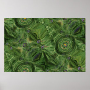 Poster Máscaras de Poster~Print verde