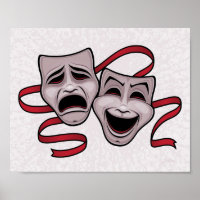 Máscaras De Teatro De Comédia E Tragédia