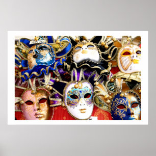 Poster Máscaras do carnaval