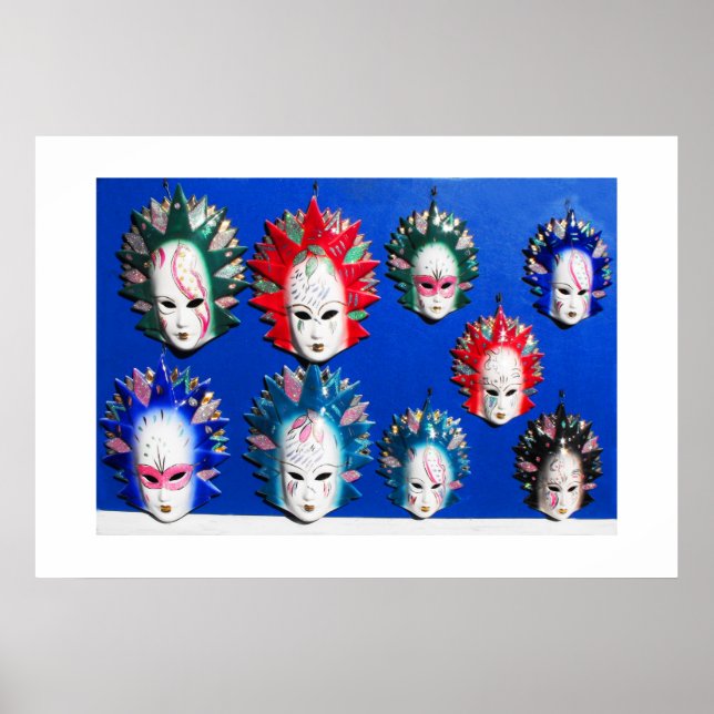 Poster Máscaras faciais (Frente)