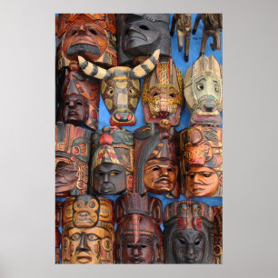 Pôster Máscaras, Guatemala