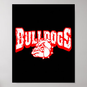 Poster Mascote de Cachorros Espírito de Equipe de Volta à