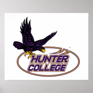 Poster Mascote do Hunter College Hawks