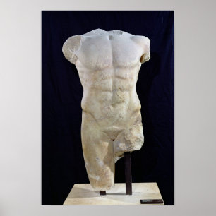 Pôster Masculino torso de Miletus, c. 480 BC