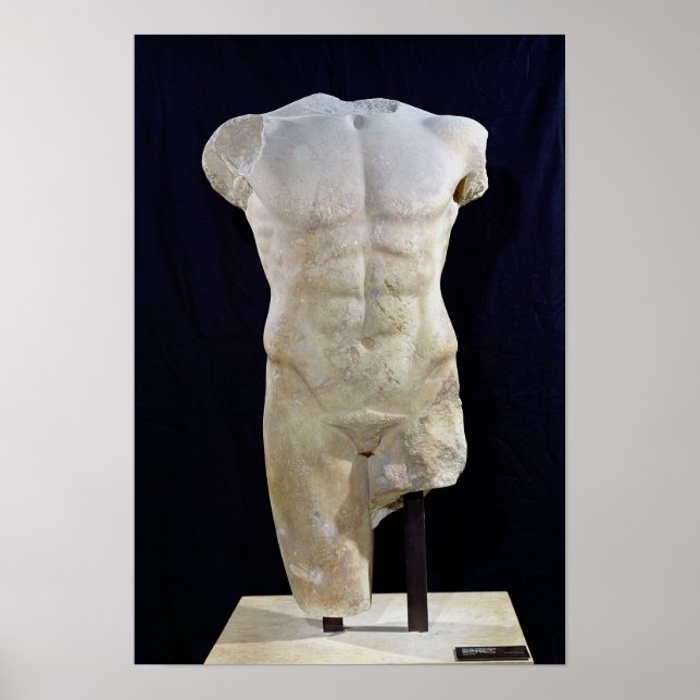 Pôster Masculino torso de Miletus, c. 480 BC (Frente)