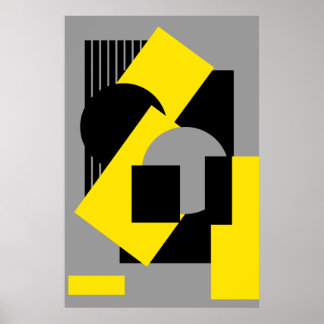 Pôster Mash-up2 geométrico de deco de abstrato de arte