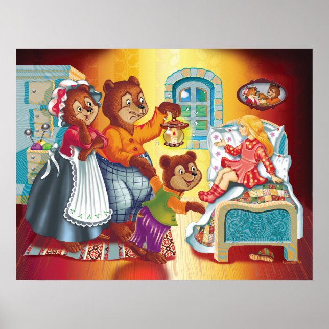 Poster Masha e 3 ursos (Frente)